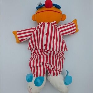 VTG 1996 Tyco Sing Snore Ernie Sesame Street Plush Doll Works 16" Pajamas